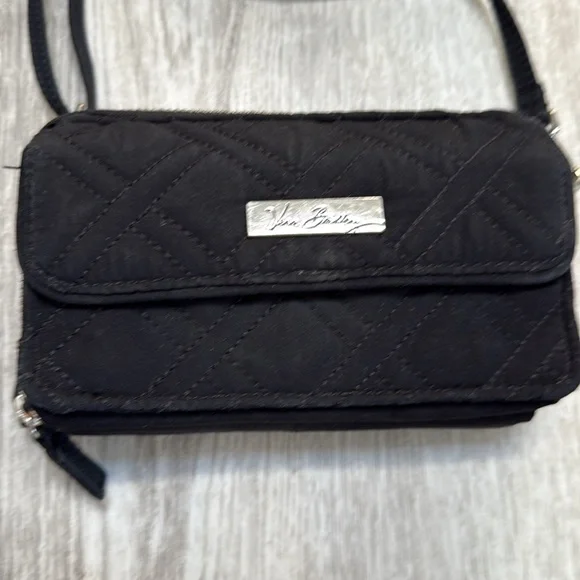 Vera Bradley Black Quilted Crossbody Bag - Picture 2 of 6